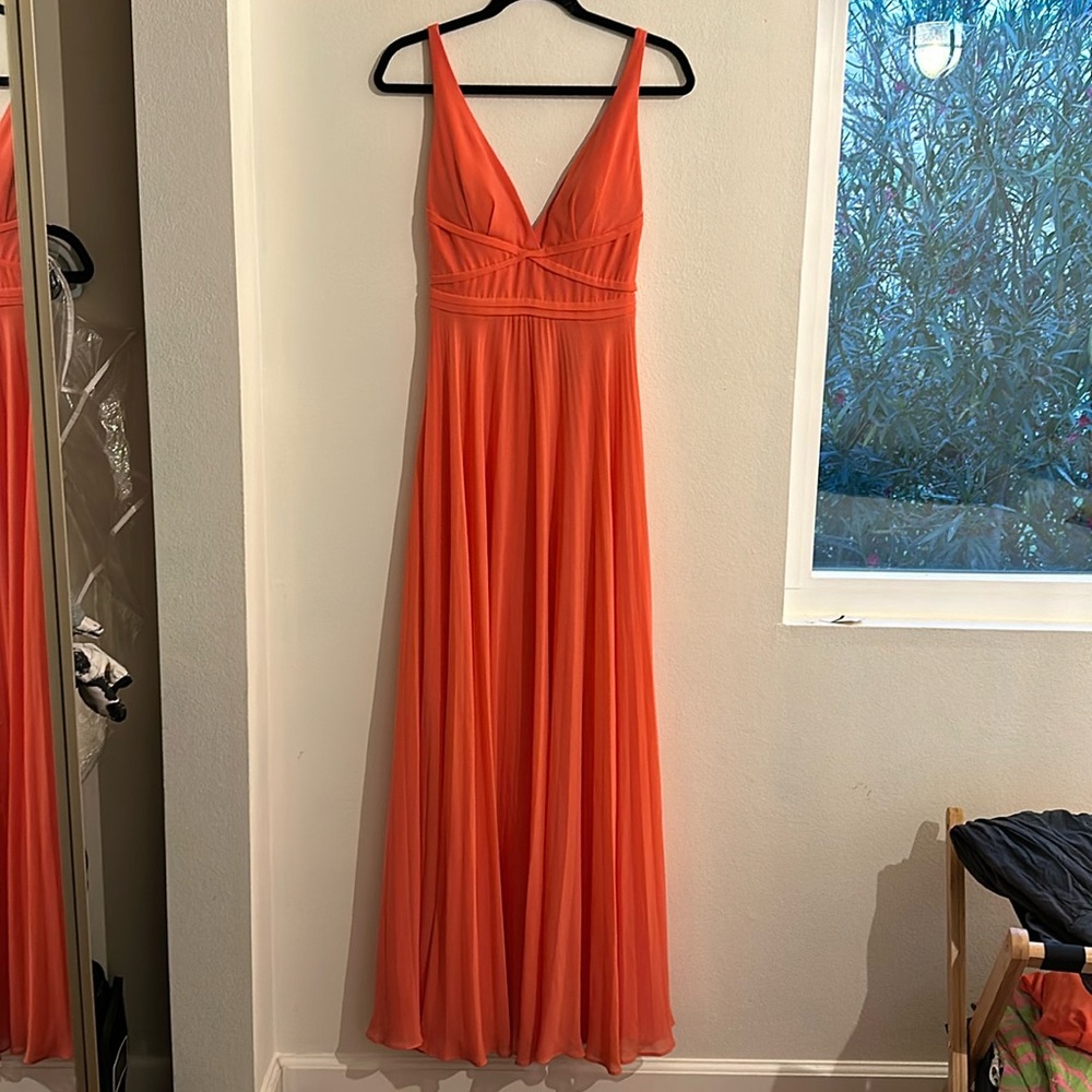 Laundry by Shelli Segal coral dress